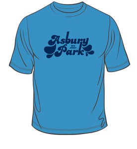ASBURY PARK SPLASH Carolina Blue T-shirt