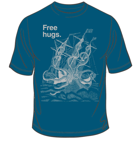 FREE HUGS Indigo T-shirt