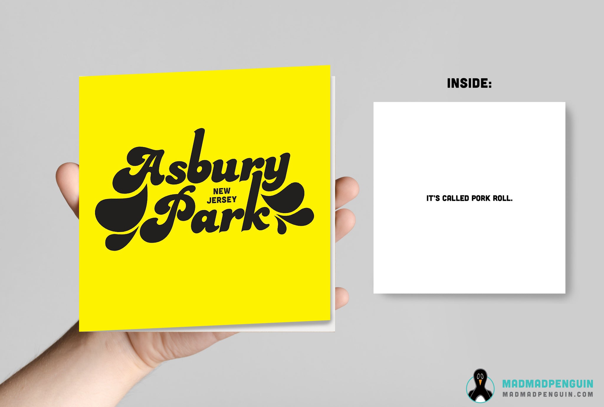 ASBURY PARK (5x5 greeting card with envelope)