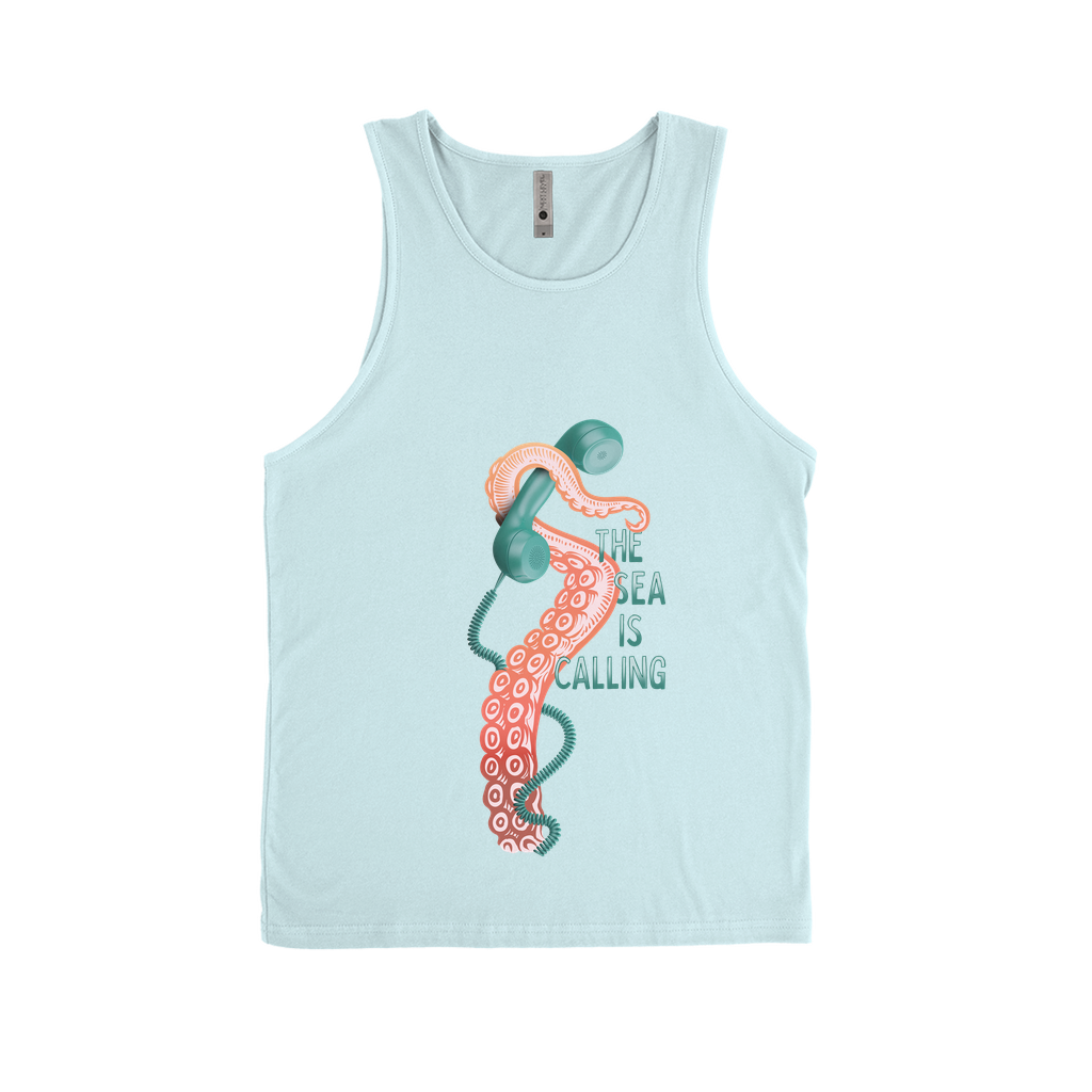 The Sea Is Calling Tank Tops