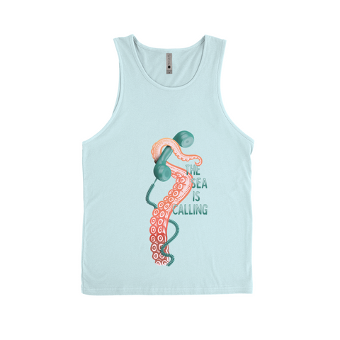 The Sea Is Calling Tank Tops