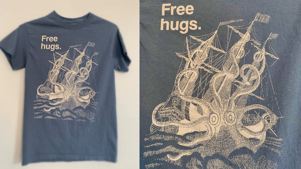 FREE HUGS Indigo T-shirt