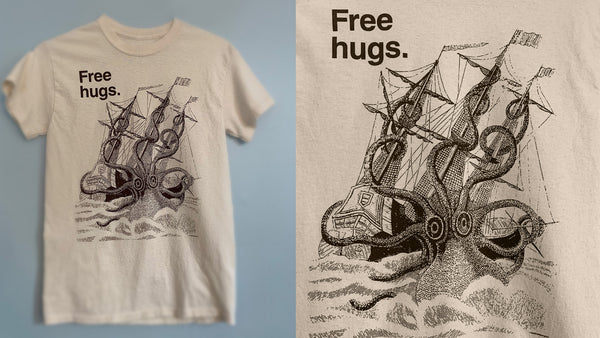 FREE HUGS Natural T-shirt